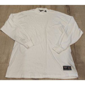 Men's CCM White San Jose Sharks Turtle Neck White King Sleeve Shirt Tee Sz XL